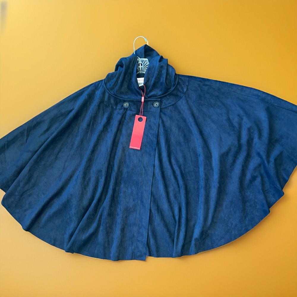Wearables Cape, Blue Faux suede - NWT Size 1